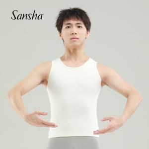 sansha 三沙青少年芭蕾舞服 男士背心舞蹈服上衣現(xiàn)代舞練功服表演