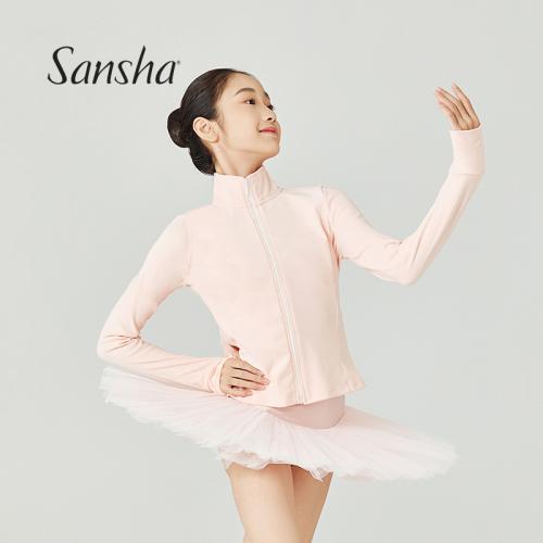  sansha 三沙少女舞蹈保暖服女 芭蕾舞練功服長(zhǎng)袖上衣